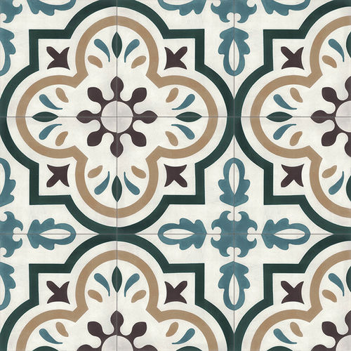 Ladrilho hidráulico para ambiente interno - V20-513 - Viet Tiles Corporation - para ambiente externo / de piso / de parede