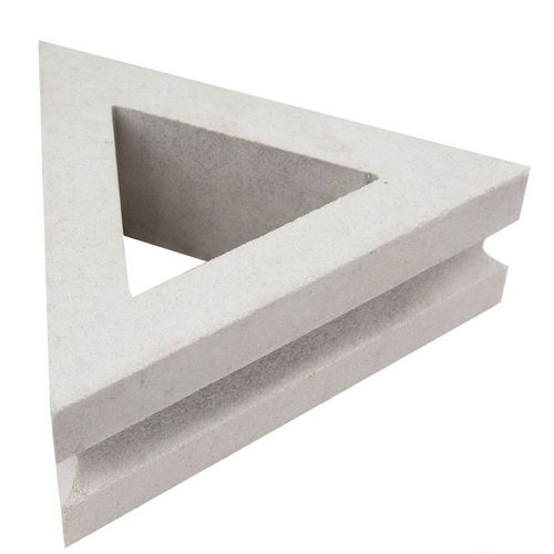 Bloco de concreto oco - VCBS-002-1000 TRIANGLE - Viet Tiles Corporation - para cerca de jardim / para parede / para parede divisória