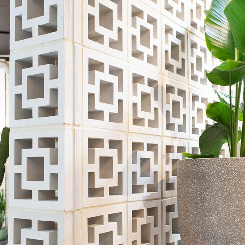 Bloco de concreto oco - VCB30-003-1000 SQUARES - Viet Tiles Corporation - para cerca de jardim / para parede / de alta resistência