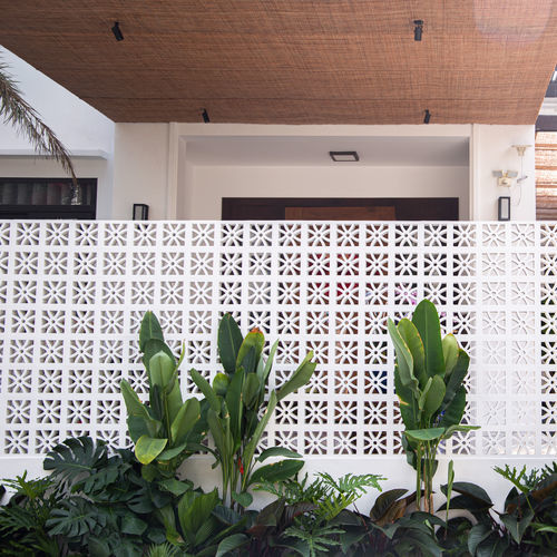 Bloco de concreto oco - VCB-028 FLORAL - Viet Tiles Corporation - decorativo / para cerca / para parede