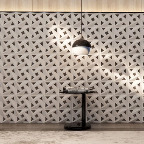 Bloco de concreto oco - VCBS-009-1000 PINWHEEL 2 - Viet Tiles Corporation - maciço / leve / decorativo