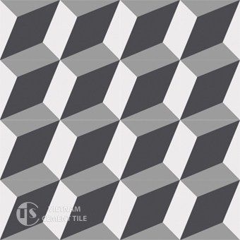 Ladrilho hidráulico 3D - CTS 13.1 - Vietnam cement tile corp - para ambiente interno / de piso / de parede