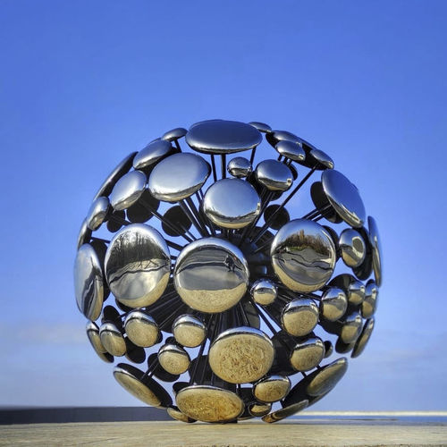 Escultura em vidro - Space - PlusObject - de instalação livre / da linha comercial / prateada