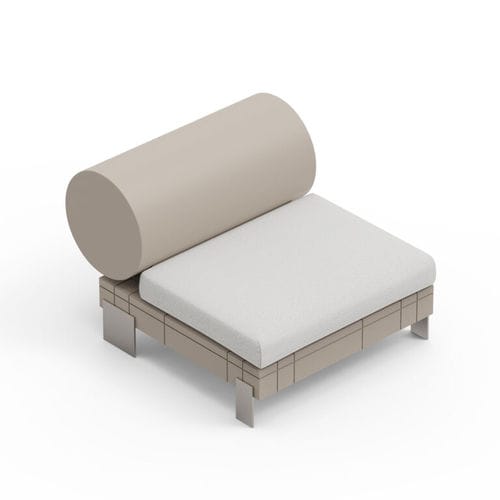 Sofá modular - RHOR - Lyxo Design - contemporâneo / para ambiente externo / em polietileno