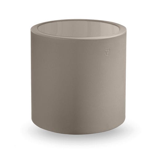 Mesa lateral design - BLOK - Lyxo Design - em polietileno / com base em polietileno / redonda