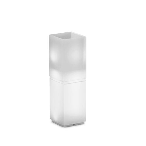 Floreira em polietileno - DUNE LUMINOUS COLUMN - Lyxo Design - retangular / 100% reciclável / reutilizável