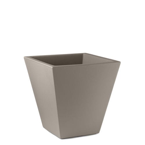 Vaso de jardim quadrado - LOTO - Lyxo Design - em polietileno / freestanding / resistente a UV