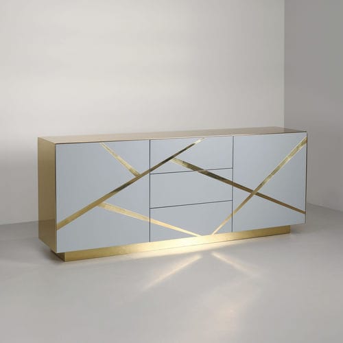 Buffet aparador contemporâneo - Odessa - TOM FAULKNER - com folheado de madeira / em madeira de ácer / com portas de abrir