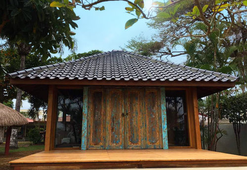 Casa tipo bangalô - 50M2 - Teck Time - ecológica / clássica / com varanda