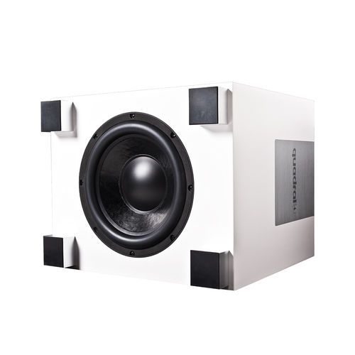 Subwoofer residencial - QUBE 12 ACTIVE - Quadral - para ambiente interno / quadrado / branco