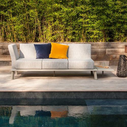 Sofá contemporâneo - SPRING - Ezeis - para ambiente externo / em Sunbrella® / em tecido acrílico