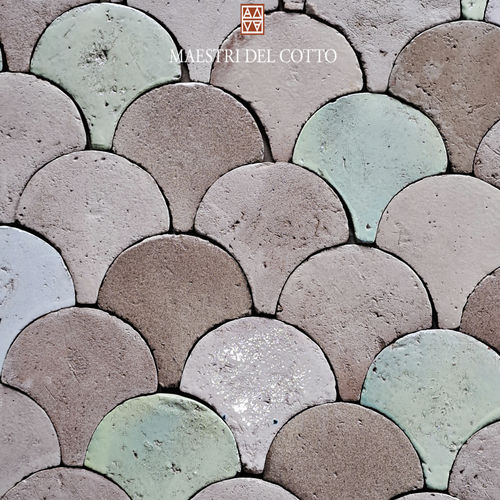 Placas de revestimento em terracota - COTTO SMALTATO PISTACCHIO - MAESTRI DEL COTTO - brilhante / esmaltada / envelhecida
