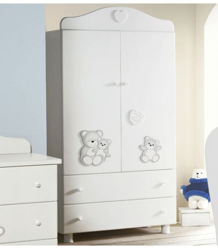 Guarda-roupa contemporâneo - ORSETTO - Baby Expert - em madeira / com portas de abrir / infantil