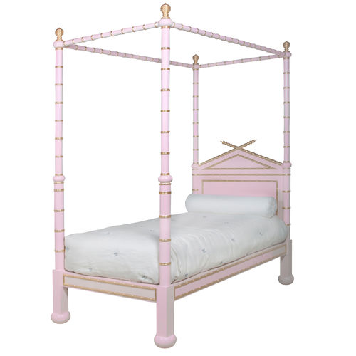 Cama com dossel - BAMBOO - AFK - de solteiro / clássica / de menina