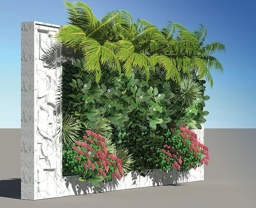 Parede verde em painel modular - IMPERIAL - Green Urban Life GmbH - para ambiente interno / para ambiente externo / com estrutura modular