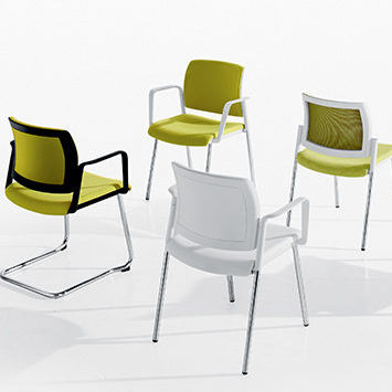Cadeira para interlocutor contemporânea - LEX - Milani - para ambiente interno / em tecido / estofada