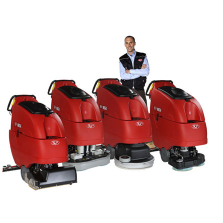 Lavadora automática com operador a pé - MEGA I - RCM - a bateria
