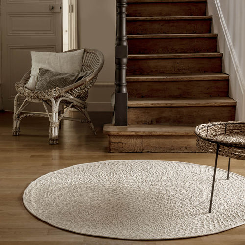 Tapete contemporâneo - CROCHET - AFK Living - estampado / em polipropileno / redondo