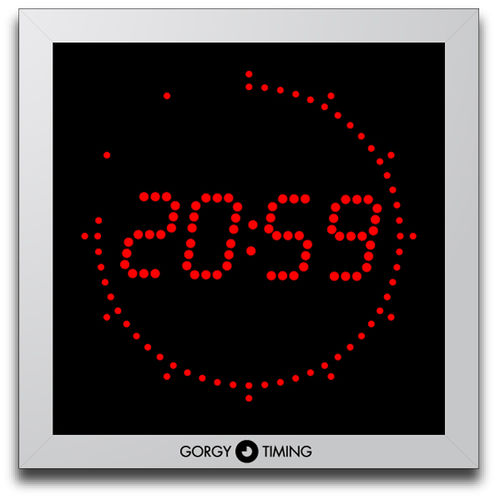 Relógio contemporâneo - LEDI® REVERSO 5.60 - Gorgy Timing - de teto / digitais / em alumínio