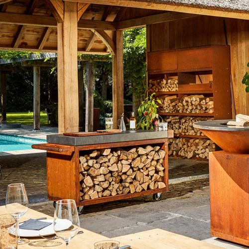Armário de cozinha para jardim - MP-PRO - OFYR France - em madeira