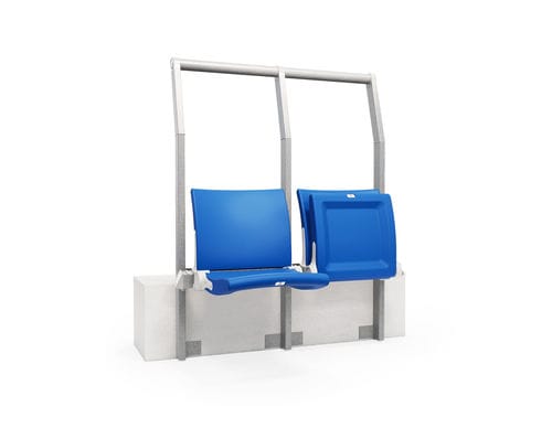 Arquibancada retrátil - RailSeat ARC Lite - FERCO SEATING SYSTEMS M SDN BHD - para ambiente externo / para instalações esportivas / em material plástico