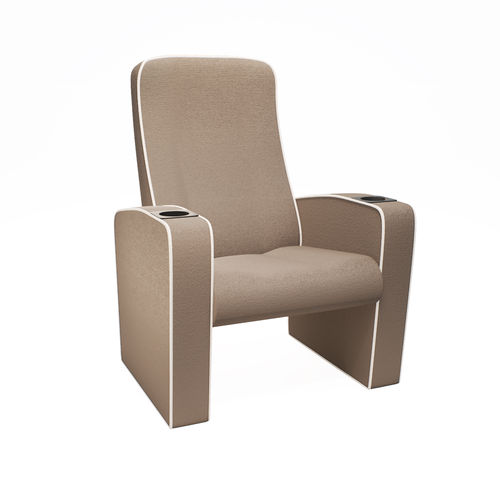 Poltrona de cinema em couro - ST OMER BOUTIQUE - FERCO SEATING SYSTEMS M SDN BHD - em tecido / da linha comercial / vermelha