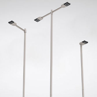 Poste de iluminação para espaços públicos - IZAR RING - Ghisamestieri - contemporâneo / metálico / de LED
