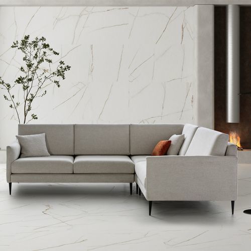 Sofá contemporâneo - YUPPIE - Raga - em tecido / em couro sintético / com almofada removível