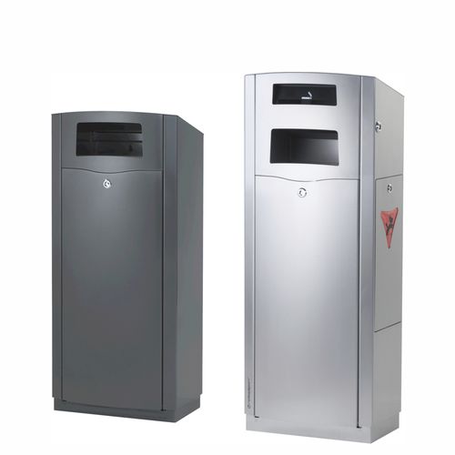 Lixeira pública - VENTURA 60L : 8600-XXXX - ROBI AG - de coleta seletiva / de parede / suspensa