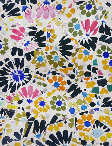 Tapete contemporâneo - GAUDI - Rug's Society - com padrão floral / de lã / em seda
