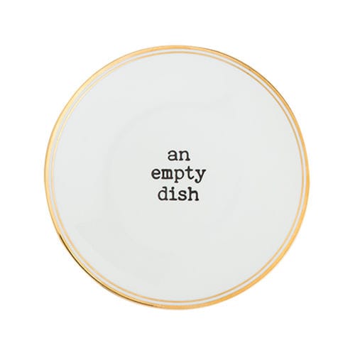 Prato redondo - AN EMPTY DISH - BITOSSI HOME - em cerâmica / da linha comercial / estampado