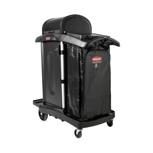 Carrinho de limpeza - EXECUTIVE : JANITORIAL - HIGH-SECURITY - Rubbermaid Commercial Products - da linha comercial / em material plástico