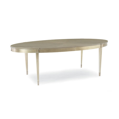 Mesa de jantar clássica - A HOUSE FAVORITE - CARACOLE - em madeira de ácer / com base em madeira de ácer / com base metálica laqueada