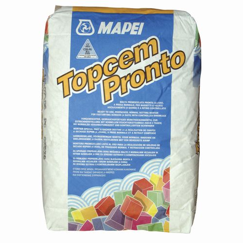 Argamassa de regularização autonivelante - TOPCEM PRONTO - MAPEI GB - para contrapiso / isolante