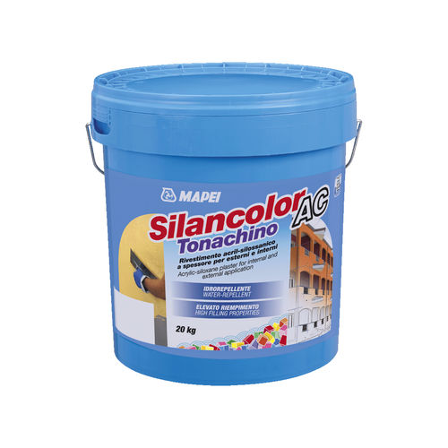 Reboco de proteção - SILANCOLOR AC TONACHINO - MAPEI GB - de enchimento / para ambiente interno / para ambiente externo