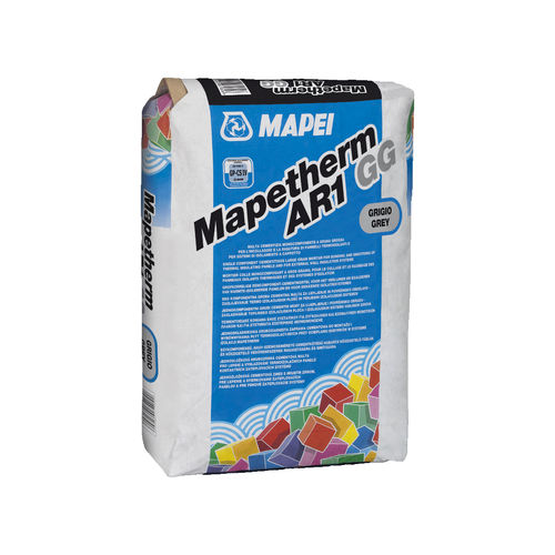 Argamassa colante de vedação - MAPETHERM AR1 GG - MAPEI GB - de regularização autonivelante / para concreto / para isolamento térmico pelo exterior (ITE)