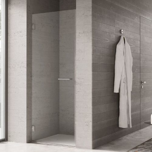Cabine de banho em vidro - PROJECT - Disenia - com porta de abrir / retangular / da linha comercial