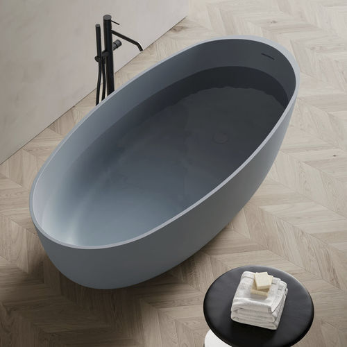 Banheira oval - ROUND - Disenia - freestanding / para residência / em CristalPlant®