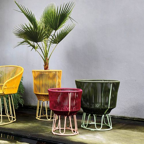 Vaso de jardim em aço revestido a pó - CIRCO - ames - de instalação livre