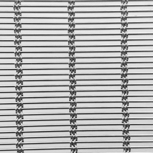Tela metálica em aço inoxidável - XY-M4235 - Hebei Shuolong Metal Products Co.,Ltd - para quebra-sol / com malha comprida / decorativa