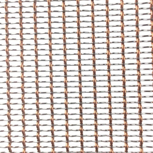 Tela metálica em aço inoxidável - XY-0815 - Hebei Shuolong Metal Products Co.,Ltd - em cobre / para parede / com malha comprida