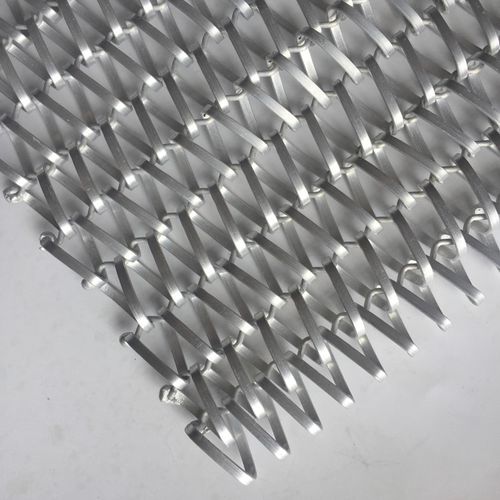 Tela metálica em alumínio - XY-A2172 - Hebei Shuolong Metal Products Co.,Ltd - para ambiente interno / trançada / prateada