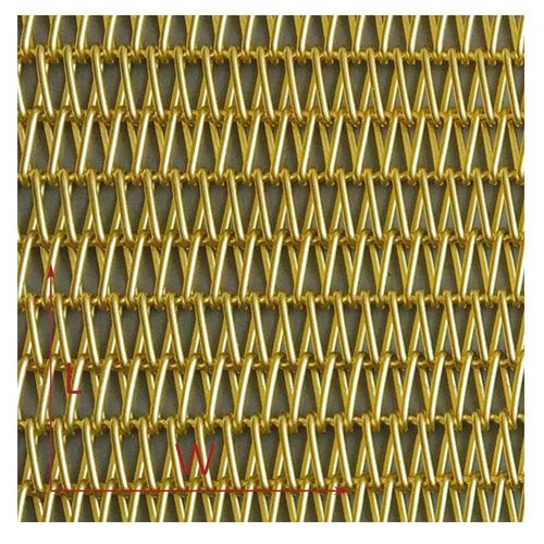 Tela metálica em cobre - XY-A1015T  - Hebei Shuolong Metal Products Co.,Ltd - para ambiente interno / trançada / dourada