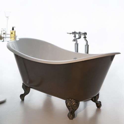 Banheira oval - IMPERIUM - Albion Bath Co - com pés / back to wall / para residência