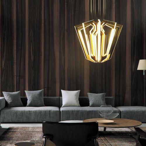 Lustre contemporâneo - SALLA - cameron designhouse - em metal escovado / em metal polido / de LED