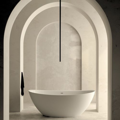 Banheira oval - Inari - Nuovvo - freestanding / para residência / em compósito
