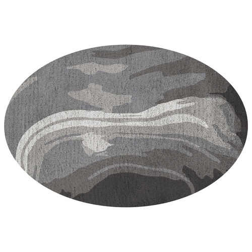 Tapete contemporâneo - Moeraki - Muranti - estampado / de lã / oval