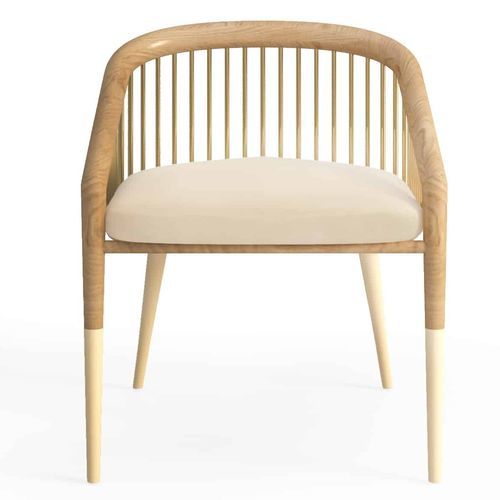 Cadeira de sala de jantar contemporânea - Zukie - Muranti - para ambiente interno / em veludo / em algodão