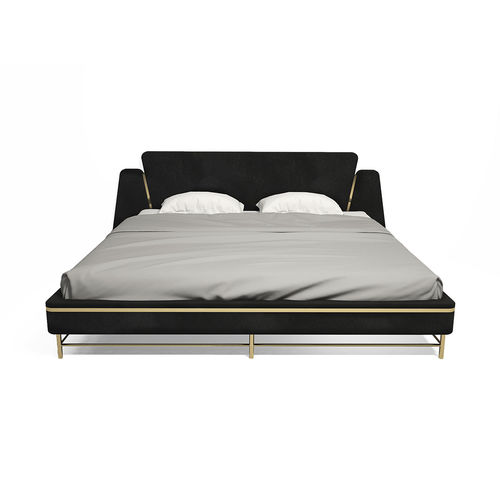 Cama de casal - Cyprus - Muranti - contemporânea / estofada / com cabeceira