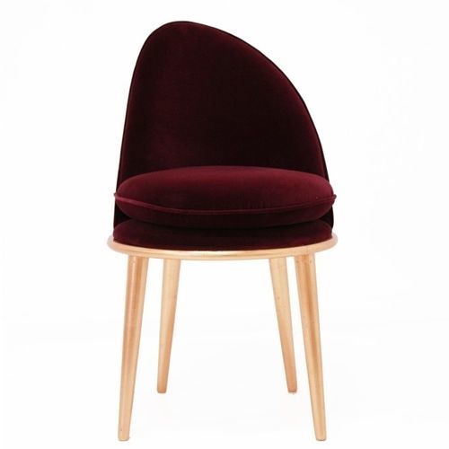 Cadeira de sala de jantar contemporânea - Garnet - Muranti - para ambiente interno / em veludo / em algodão